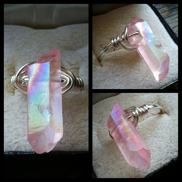 Magic Potion Jewelry - 🌙💖Pink Aura Quartz Crystal Ring